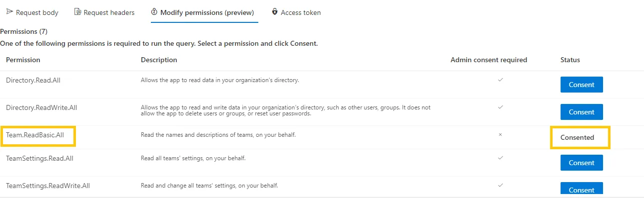 Modify permissions (preview)